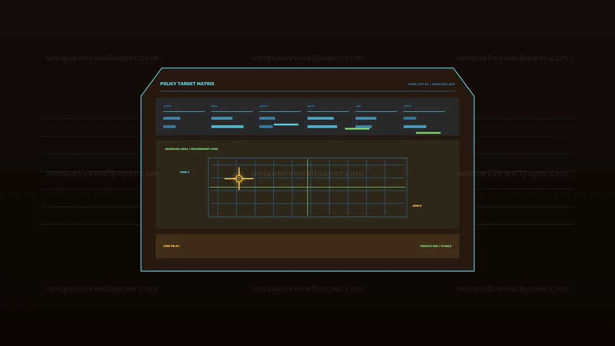Government Policy Data Visualization HUD Seamless Loop
