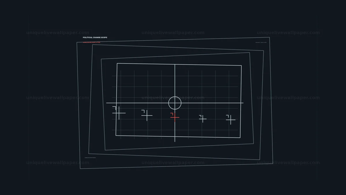 Political Change Scope Analysis HUD Seamless Loop