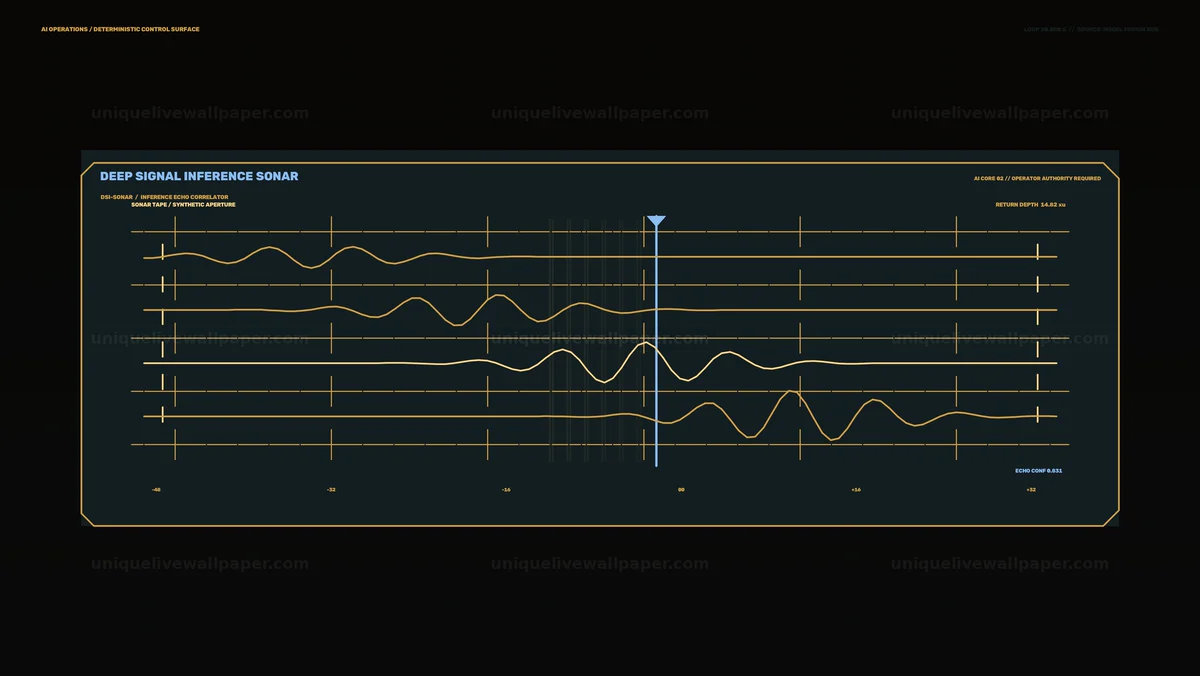 Artificial Intelligence Sonar Control Console Seamless Loop