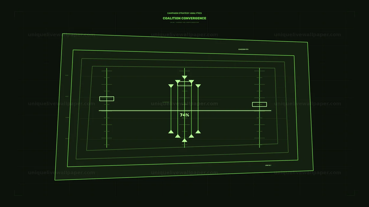 Campaign Strategy Analytics HUD Seamless Loop