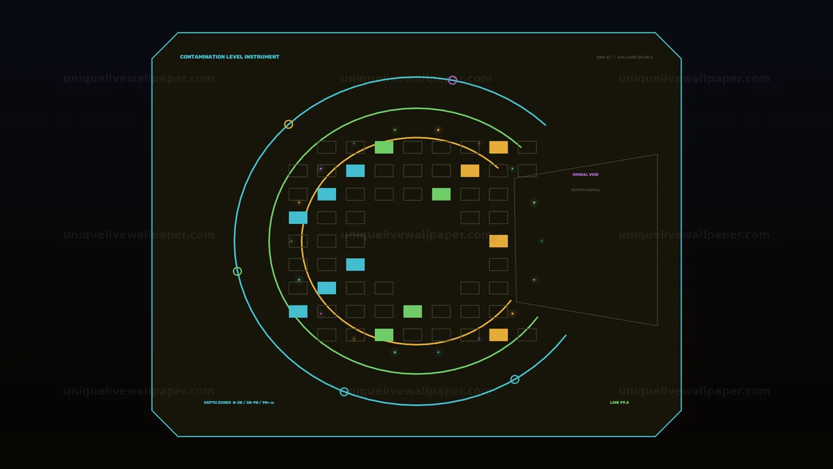 Contamination Level Instrument HUD Seamless Loop