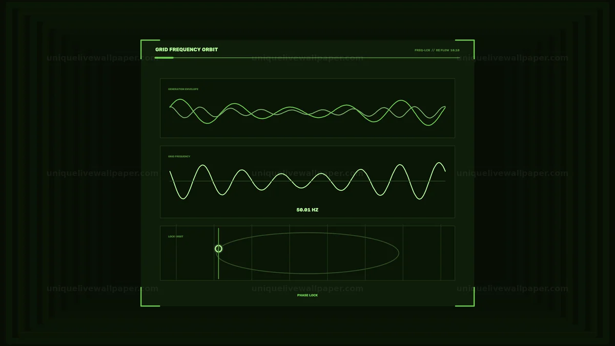 Watermarked thumbnail for Energy Grid Frequency Monitoring HUD Seamless Loop