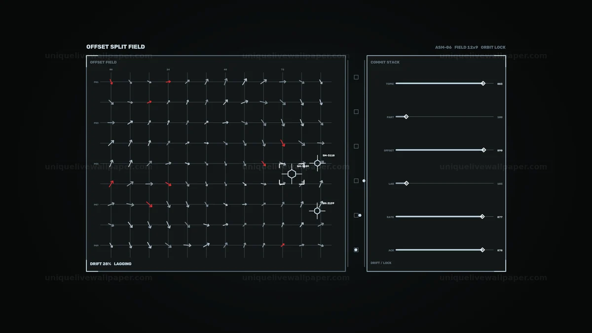 Vector Field Data HUD Seamless Loop