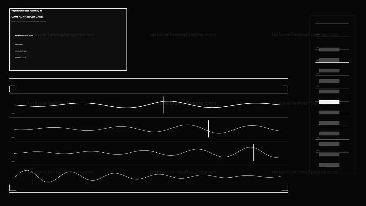 Watermarked thumbnail for AI Cognitive Process Monitor HUD Seamless Loop