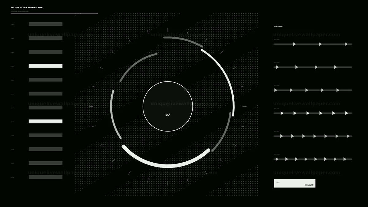 Alarm Monitoring HUD Seamless Loop