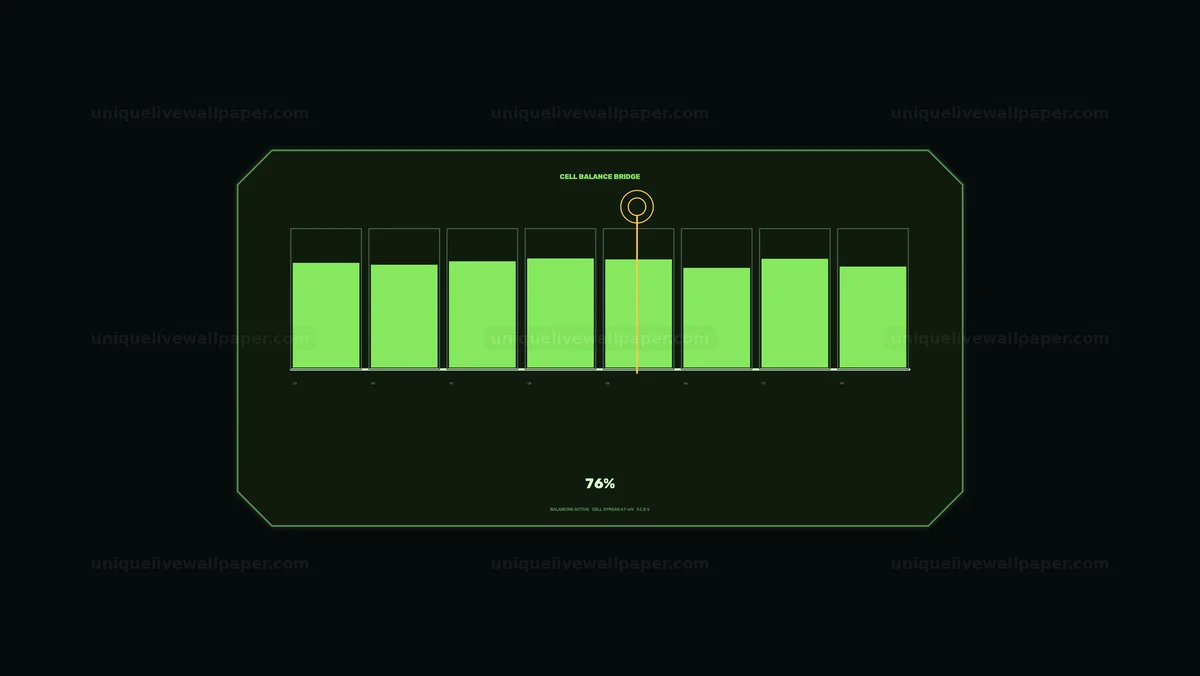 Battery Charge Status HUD Seamless Loop