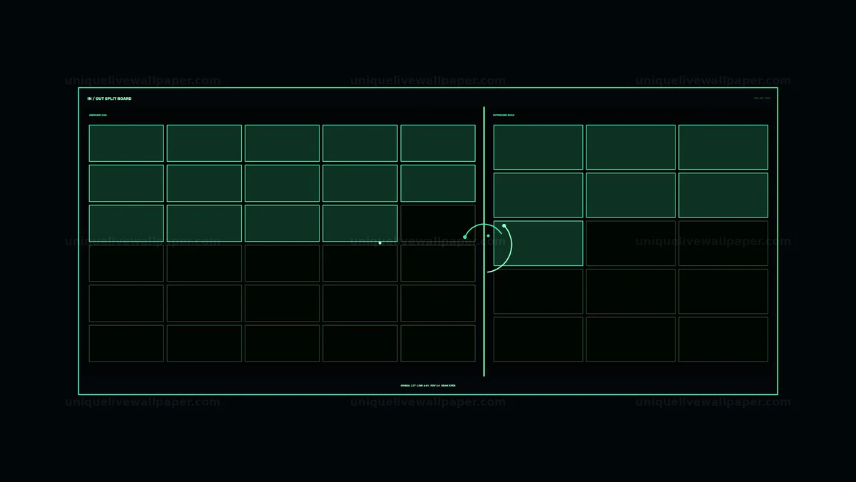Watermarked thumbnail for Futuristic Data HUD Split-Board Dashboard