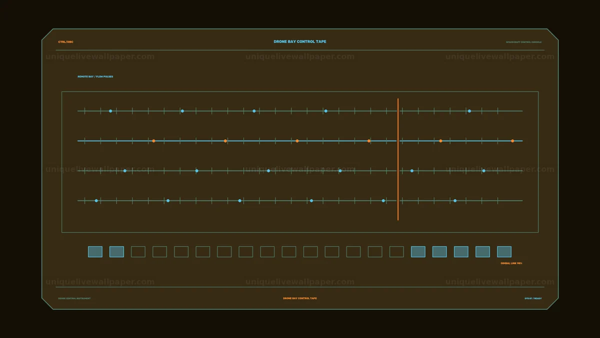 Spacecraft Control Console HUD Seamless Loop