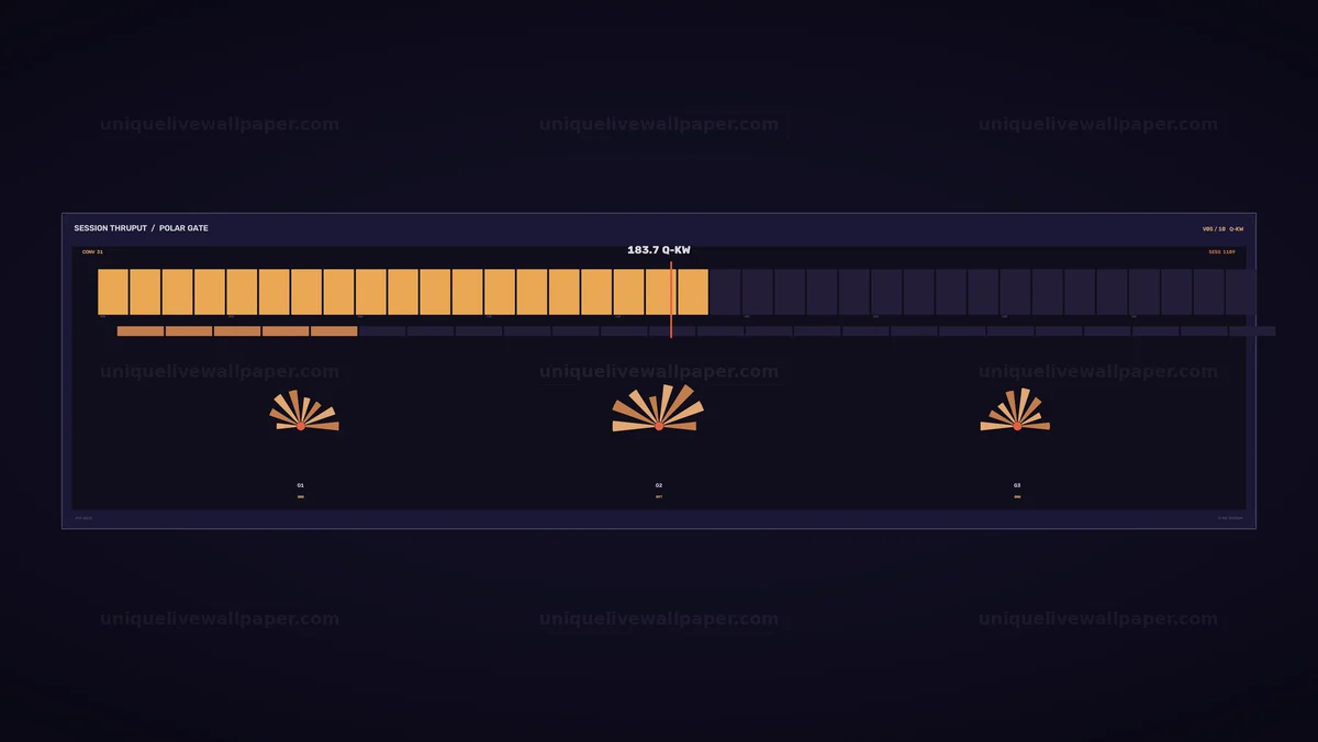 Battery Charging Station Power HUD Seamless Loop