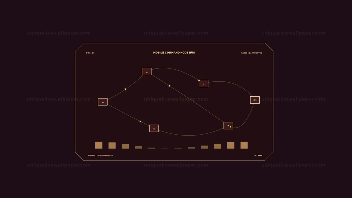 Command Network Topology HUD Seamless Loop