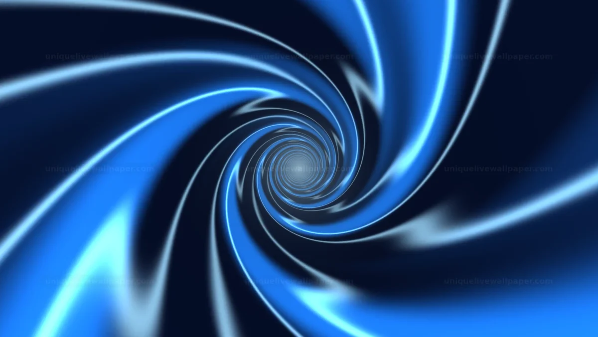 Electric Blue Space Portal Background Seamless Loop