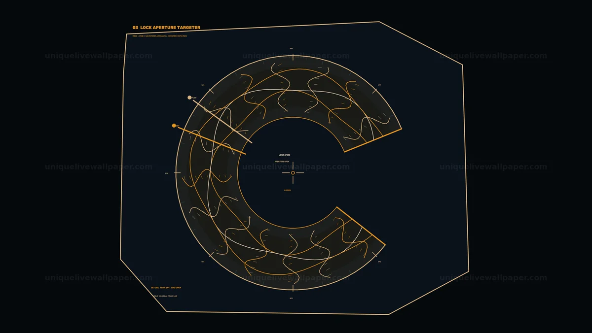 Spacecraft Status Monitoring HUD Display Seamless Loop