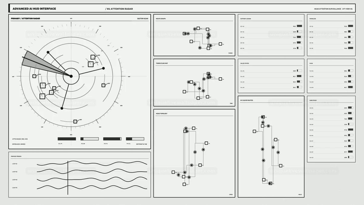 Watermarked thumbnail for Advanced AI Radar HUD Interface Seamless Loop