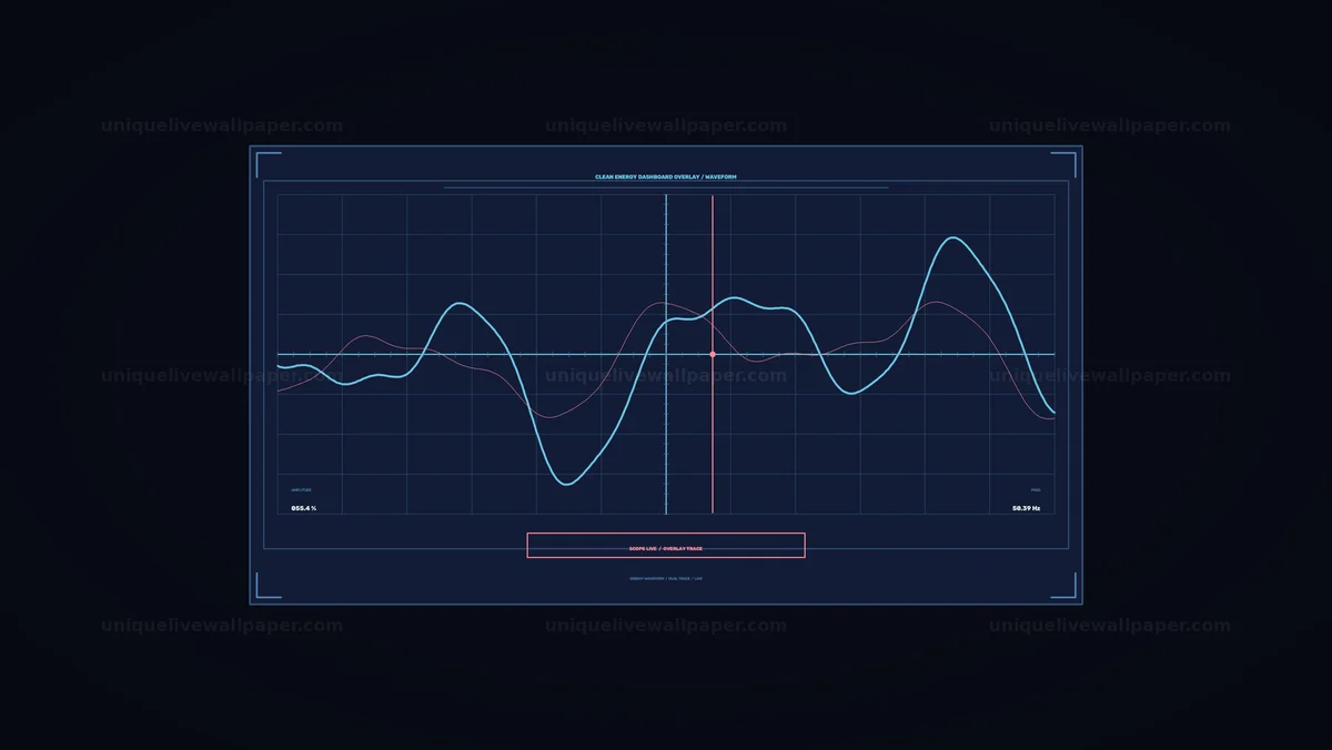 Watermarked thumbnail for Clean Energy Dashboard Waveform Seamless Loop