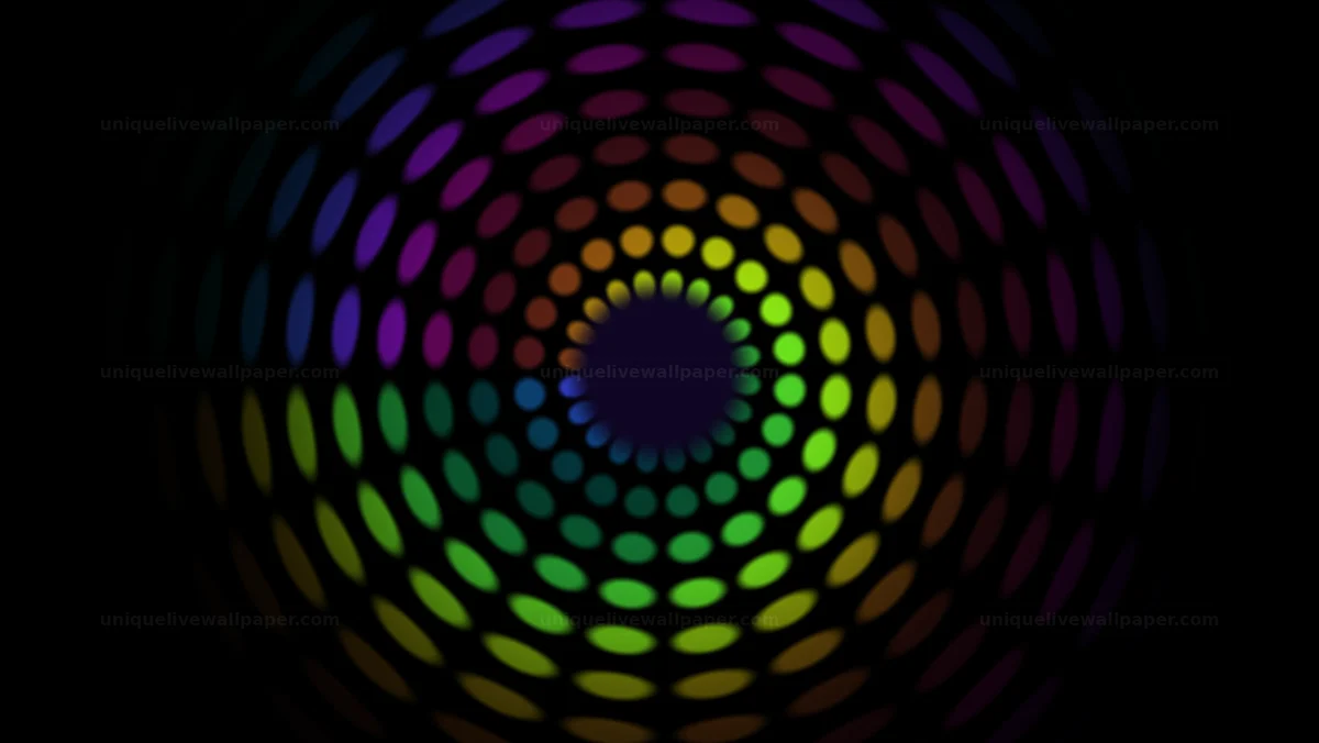 Colorful Radial Distortion Background Seamless Loop