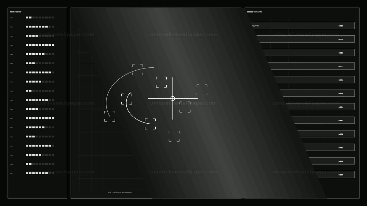 AI Inference Diagnostic HUD Seamless Loop