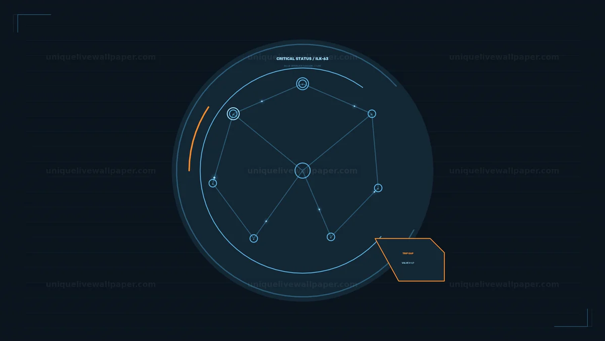 Critical Status Monitor Industrial HUD Seamless Loop