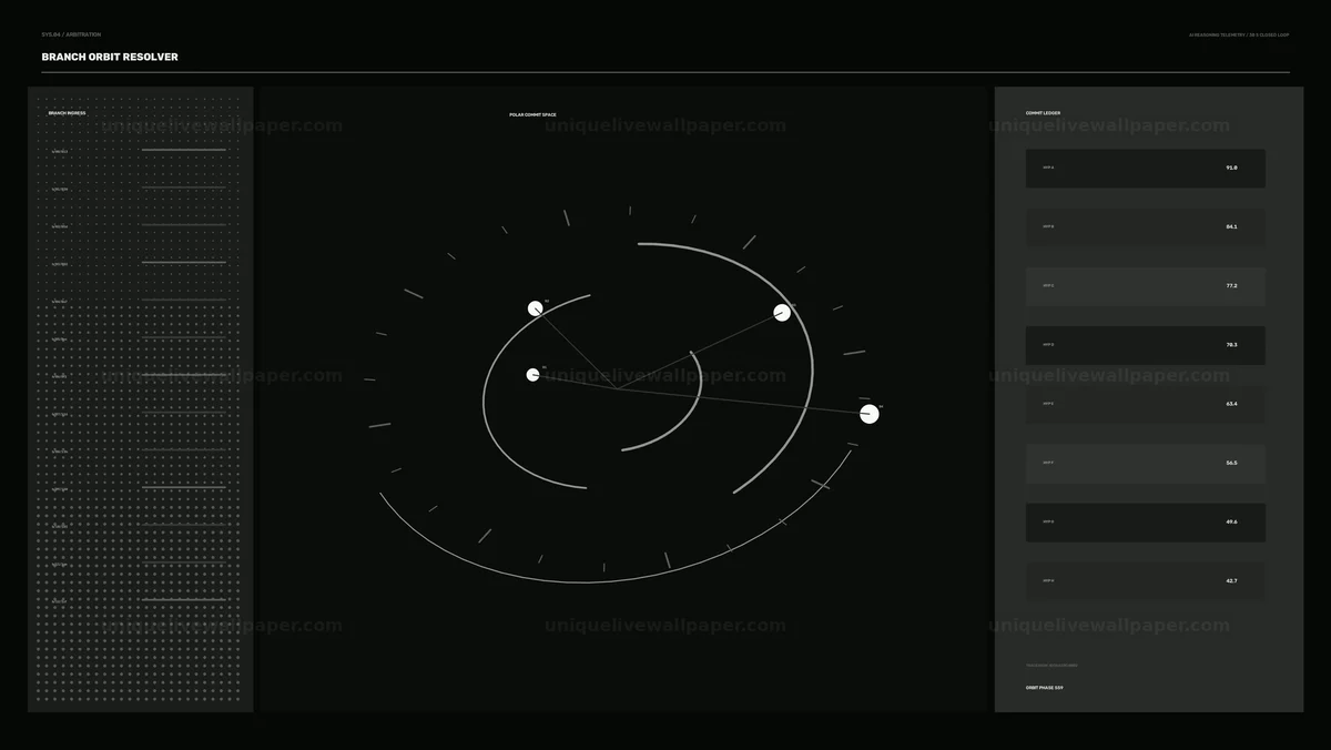 Futuristic Data Telemetry HUD Seamless Loop