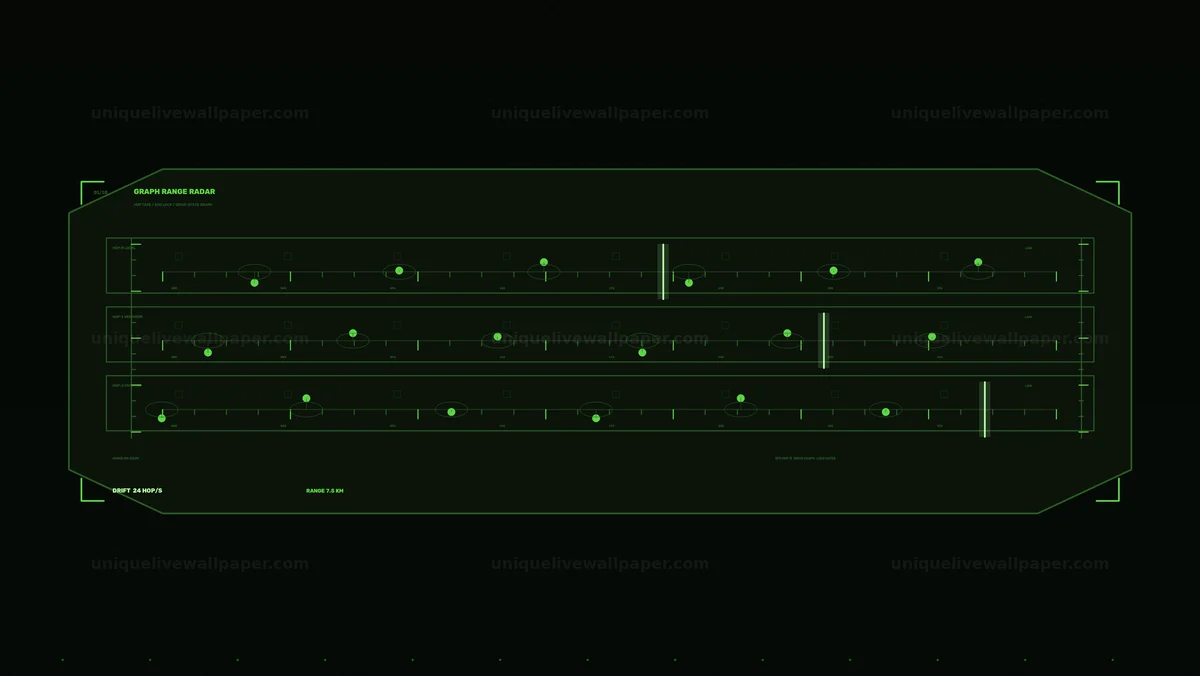 Graph Range Radar HUD Seamless Loop