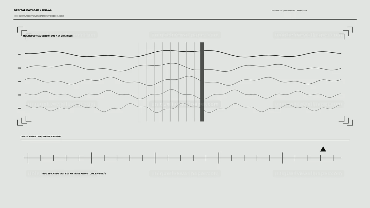 Satellite Payload Monitoring HUD Seamless Loop