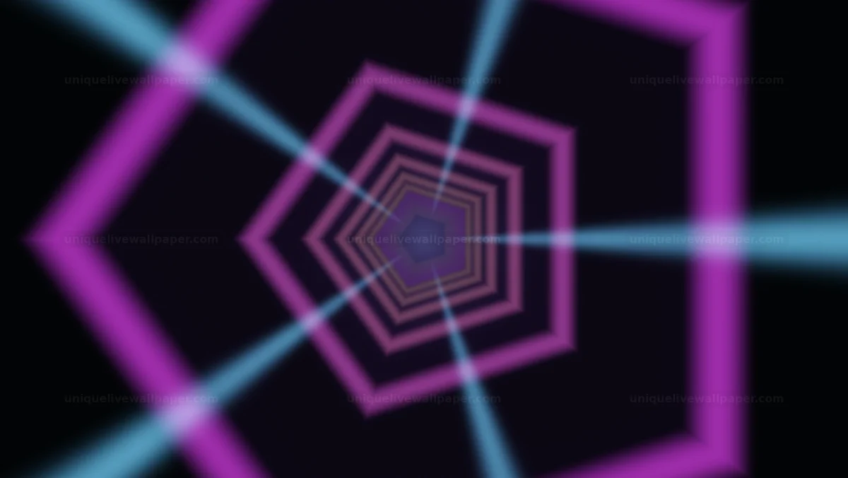 Watermarked thumbnail for Abstract neon tube flight background shows colorful light beams