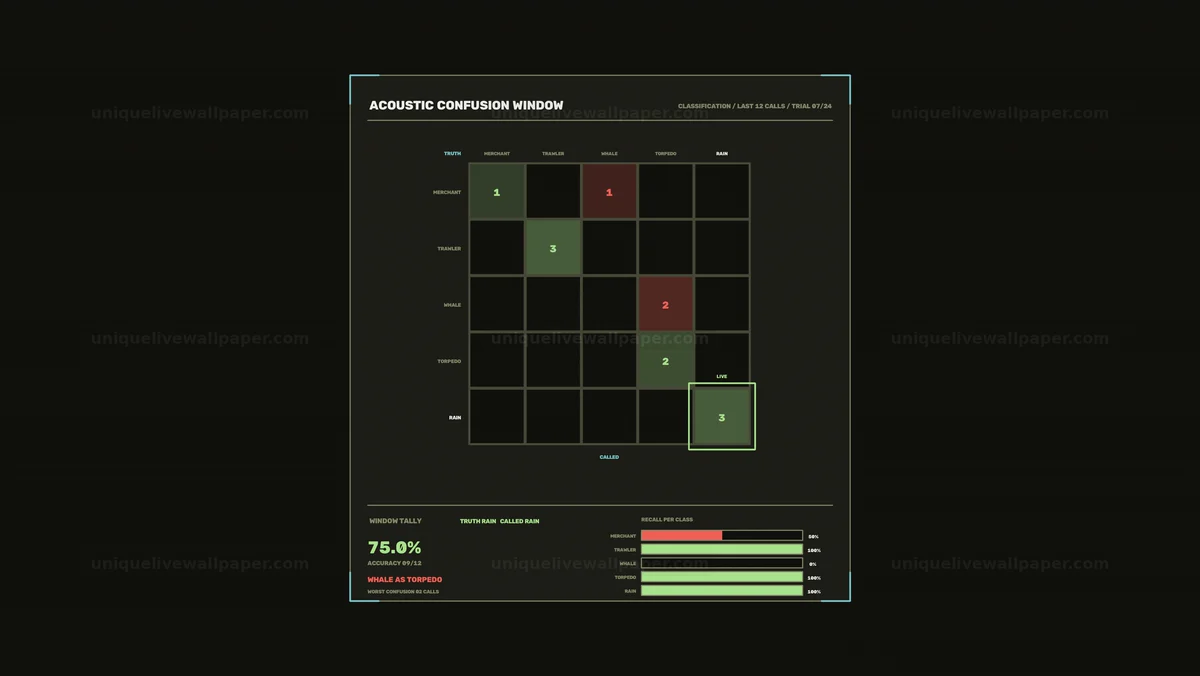 Watermarked thumbnail for Acoustic Signal Classification HUD Seamless Loop