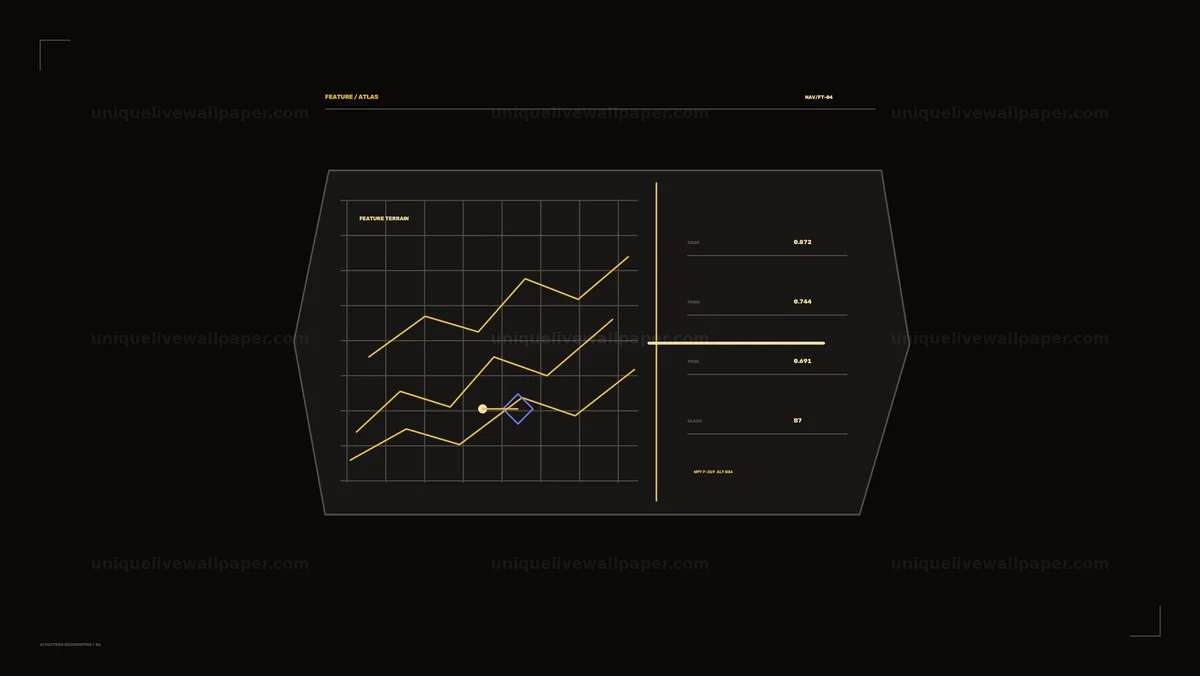 AI Pattern Recognition HUD Seamless Loop