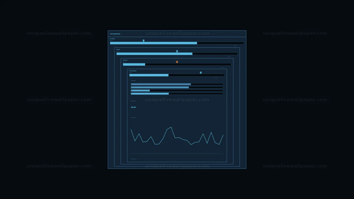 Load Monitoring Dashboard with Trend Chart Seamless Loop