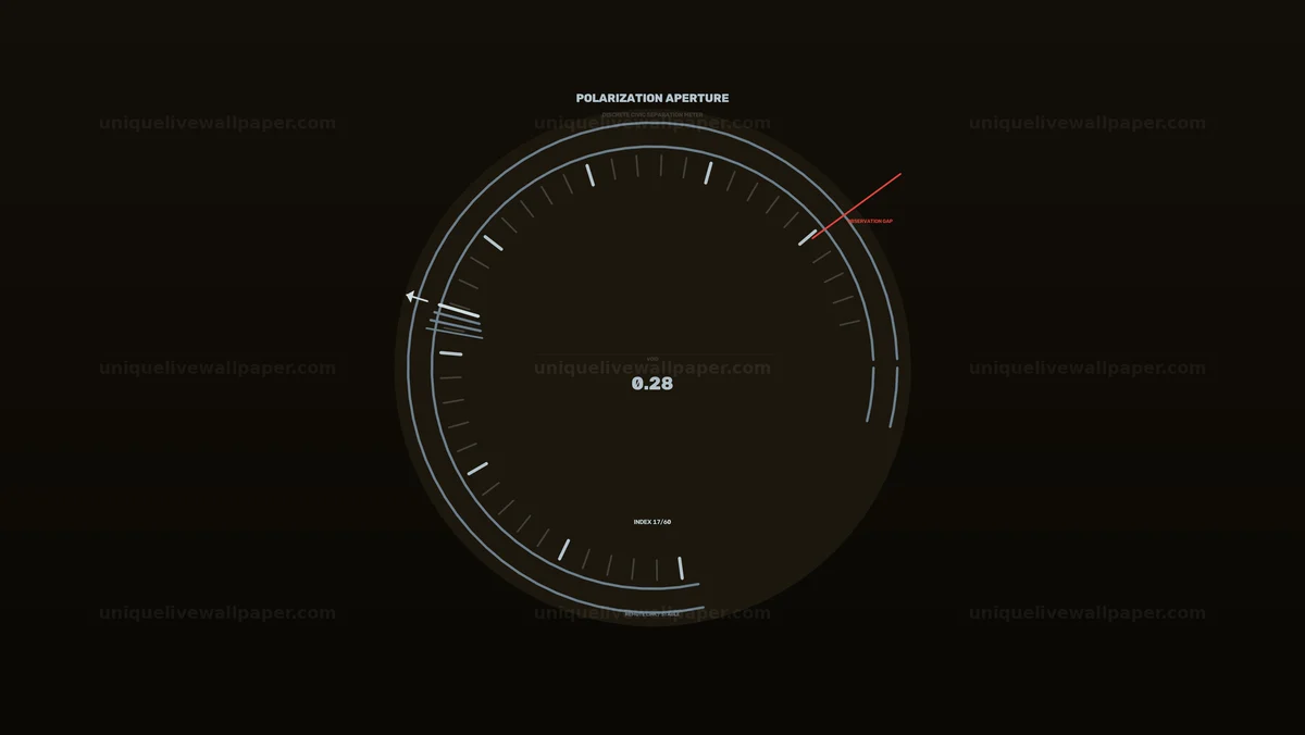 Polarization Aperture Data Gauge HUD Seamless Loop