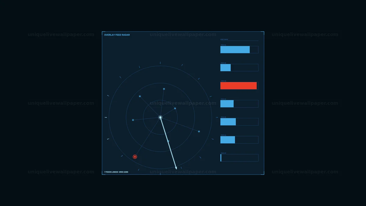 Radar Data Dashboard HUD Seamless Loop