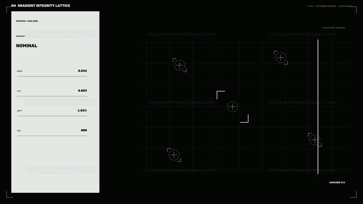 AI Training Progress Dashboard Seamless Loop