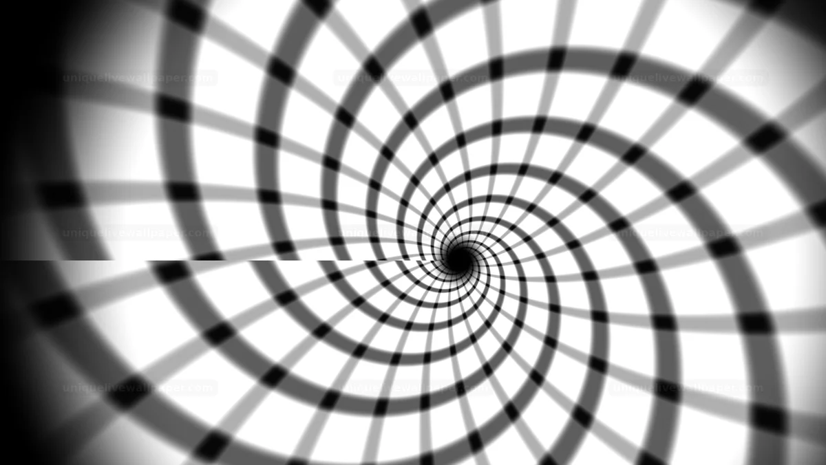 Black and White Warped Radial Grid Background Seamless Loop