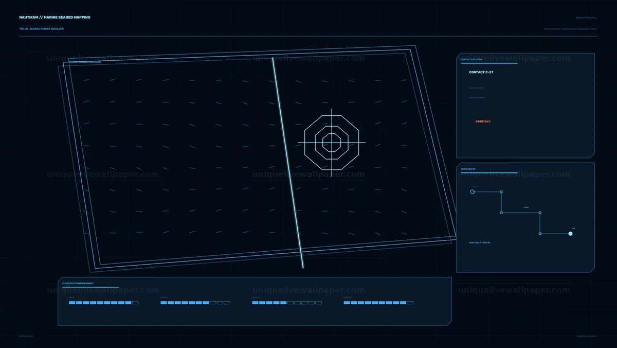 Marine Seabed Mapping HUD Seamless Loop