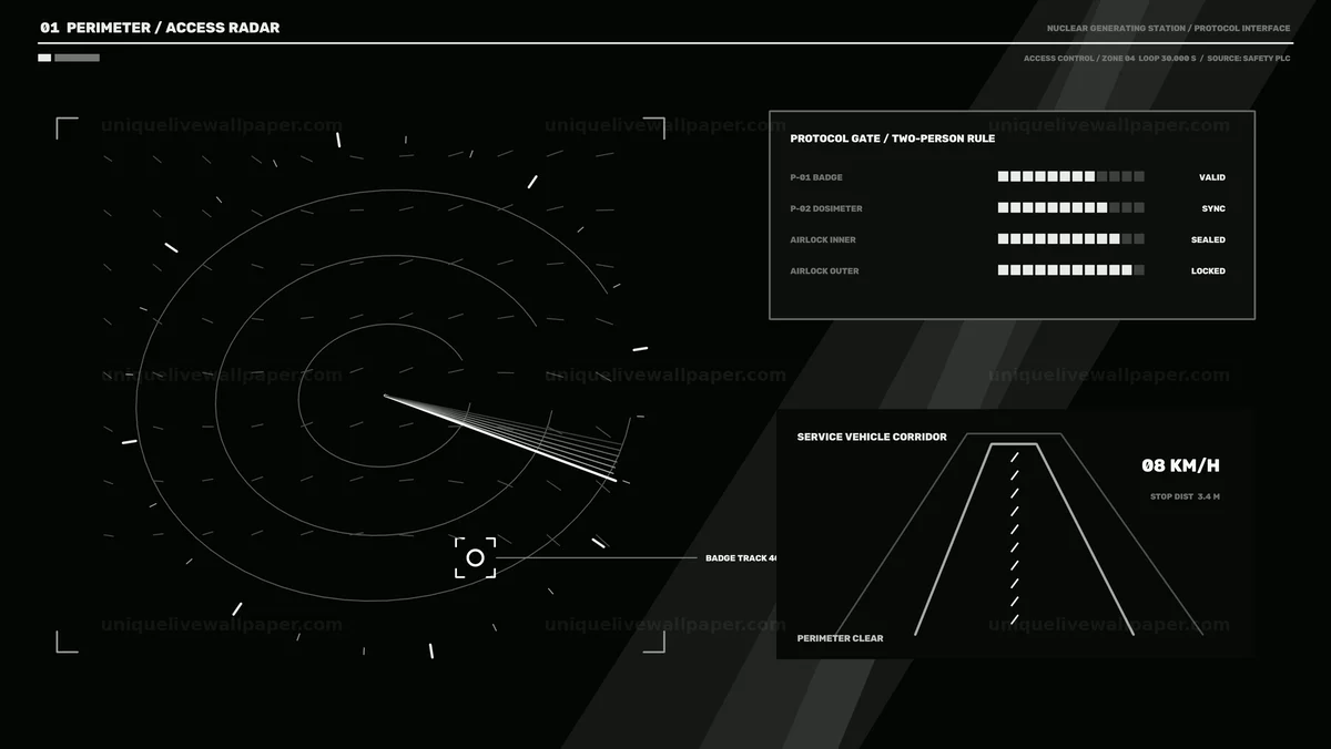 Watermarked thumbnail for Nuclear Plant Safety Protocol HUD Seamless Loop