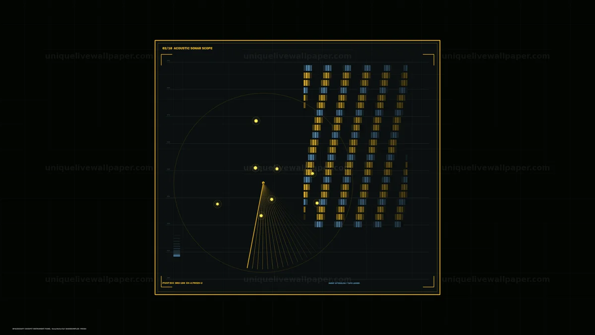 Watermarked thumbnail for Spacecraft Cockpit Acoustic Sonar HUD Seamless Loop
