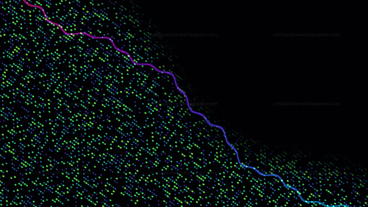 Electric Color Tearing Pixel Background Seamless Loop