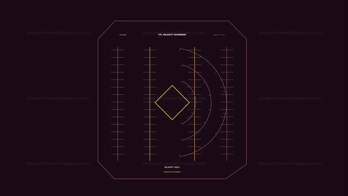Futuristic Spaceship Velocity HUD Seamless Loop