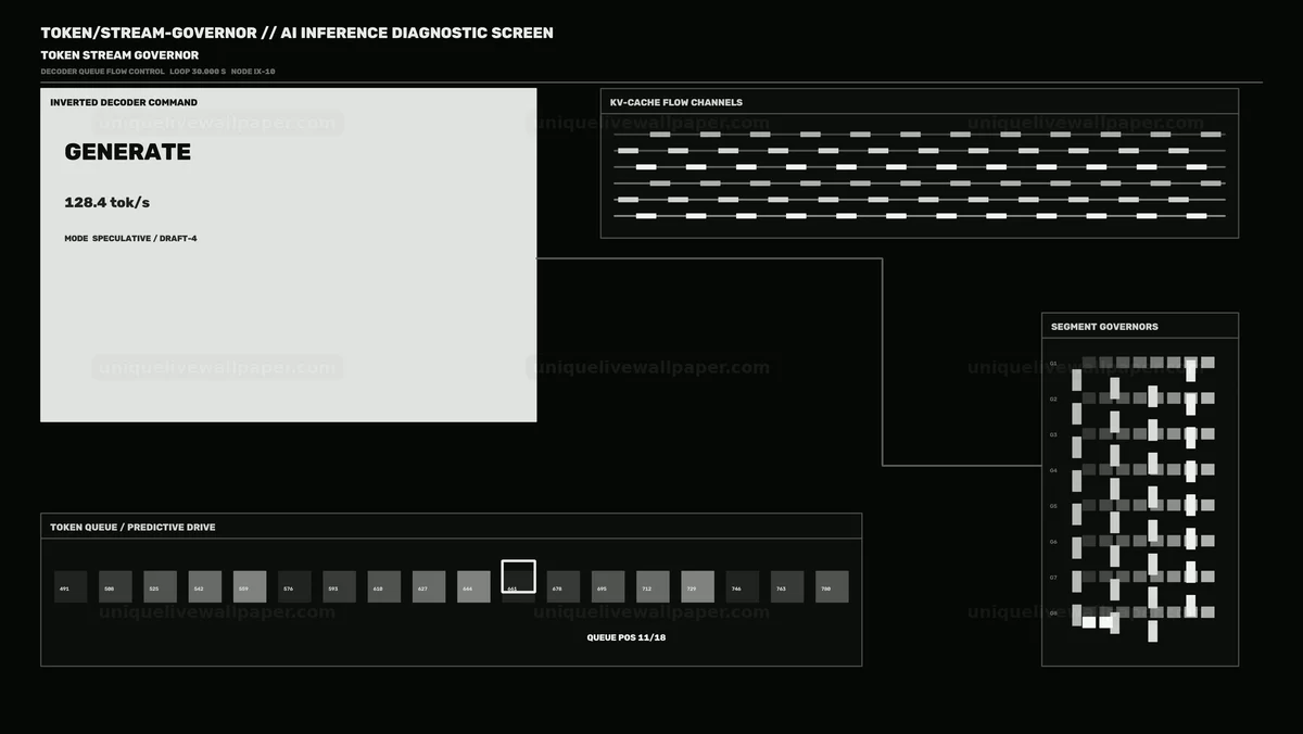AI Inference Diagnostic HUD Seamless Loop