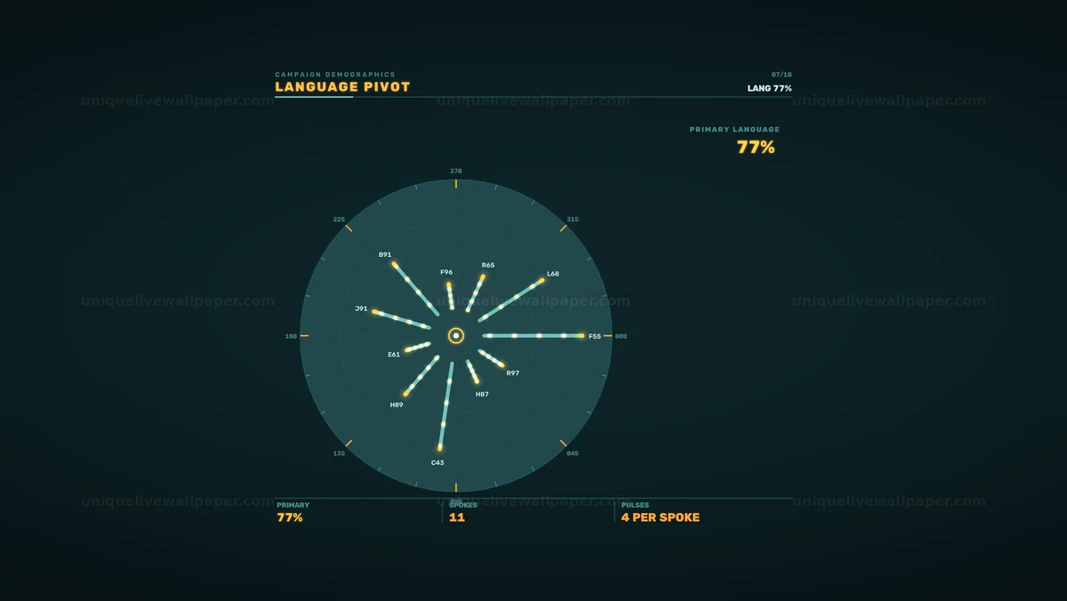 Watermarked thumbnail for Campaign Demographics Language HUD Seamless Loop