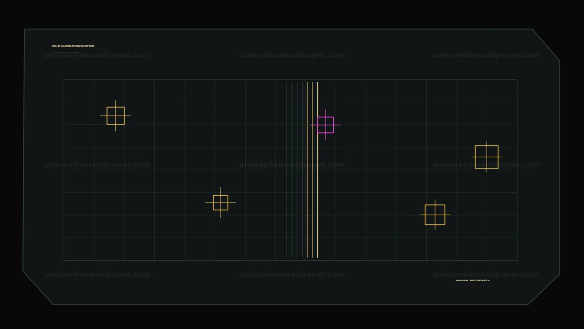 Military Targeting HUD Sweep Grid Seamless Loop