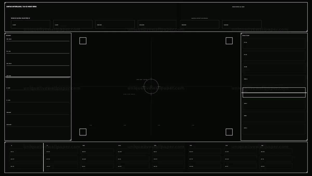 Watermarked thumbnail for Nuclear Power Generation Control Dashboard Seamless Loop