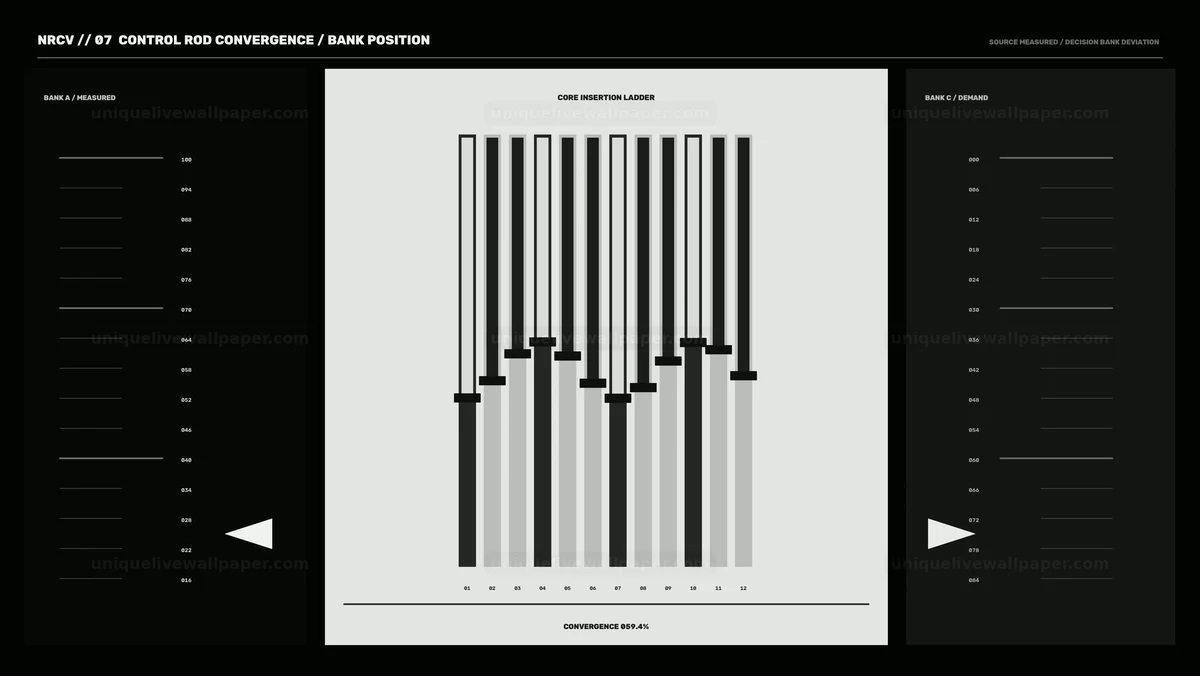 Nuclear Reactor Control Data Visualization HUD Seamless Loop