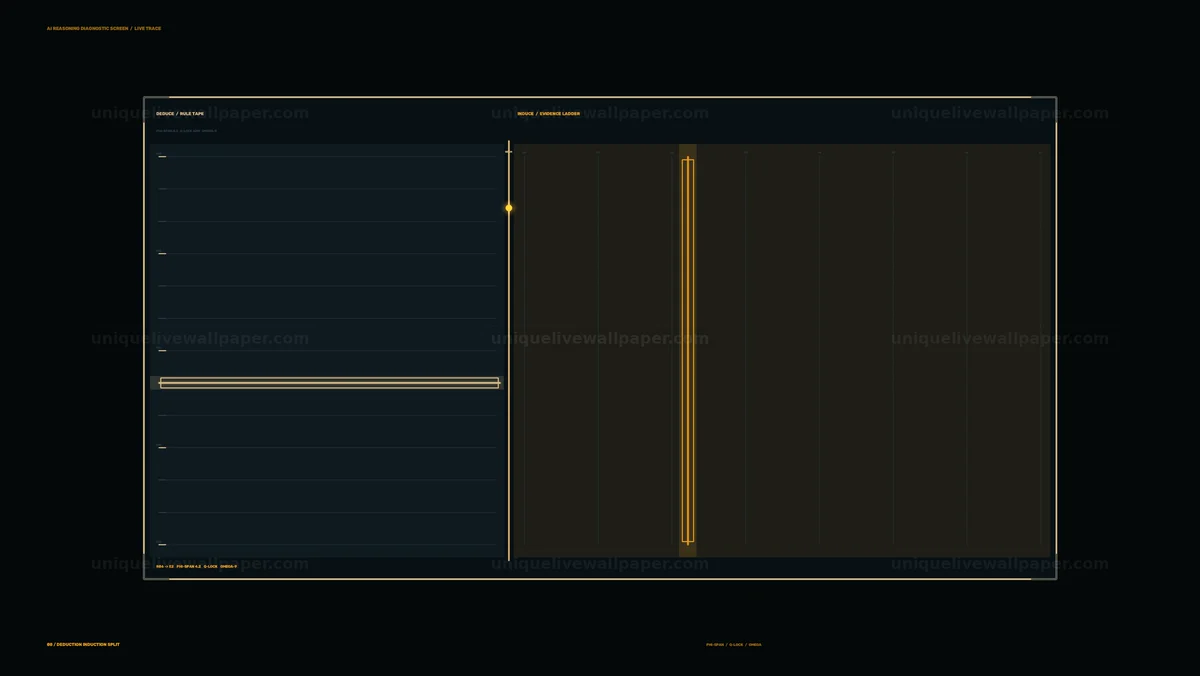 AI Reasoning Diagnostic Screen Seamless Loop
