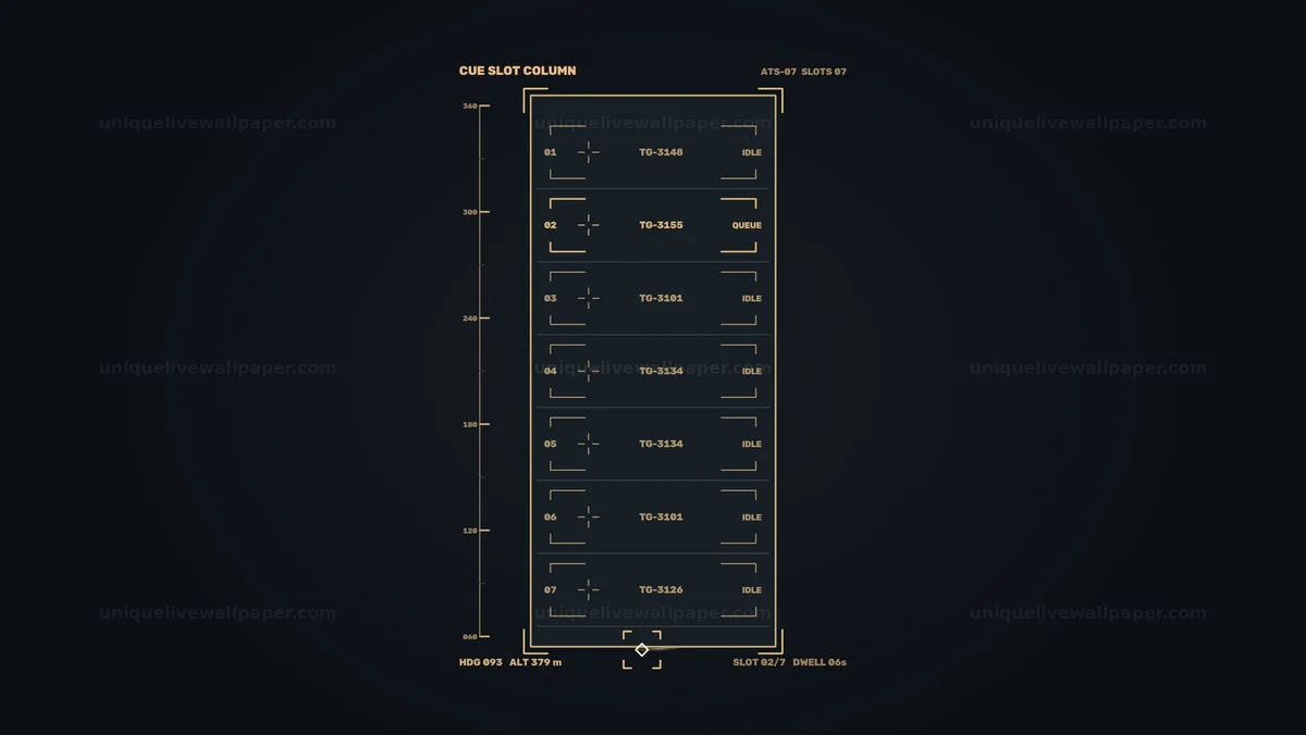 Automated Target Selection HUD Seamless Loop