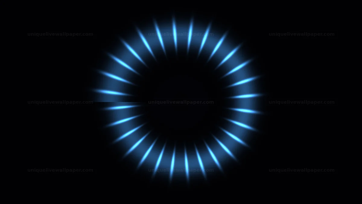 Blue Radial Light Halo Seamless Loop