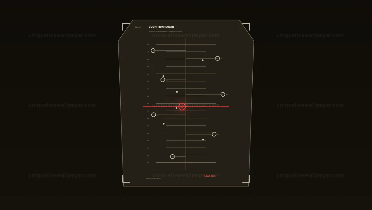 Watermarked thumbnail for Cognitive Load Radar Display Seamless Loop