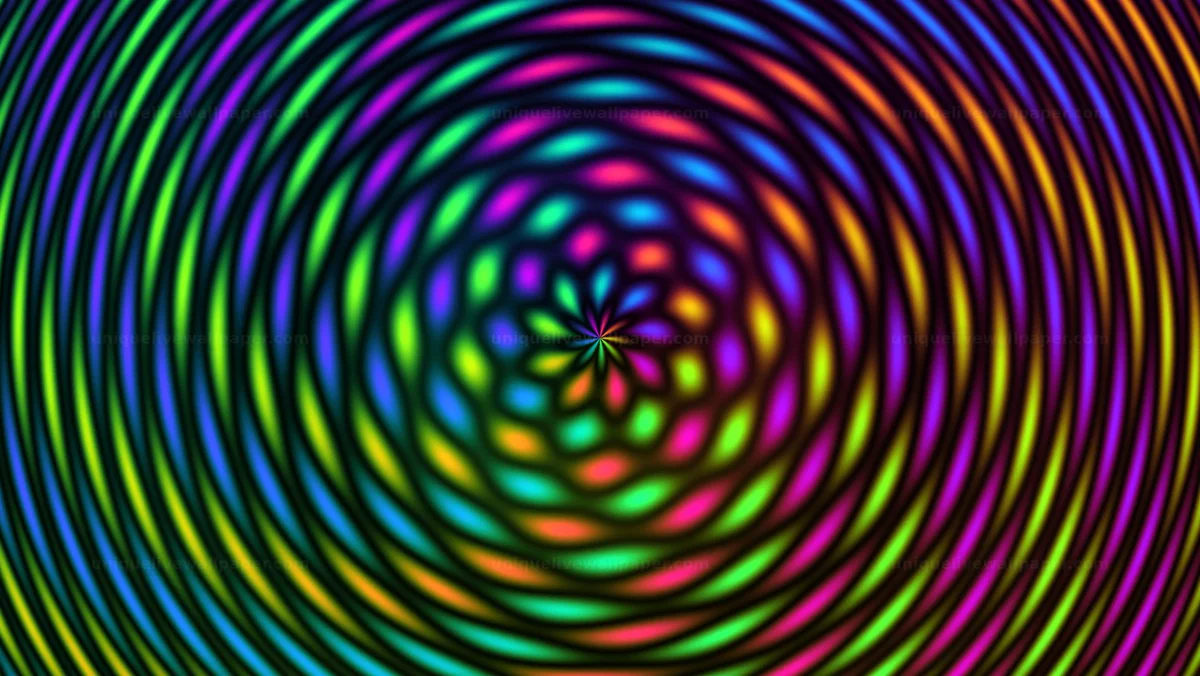 Color Wave Interference Background Seamless Loop