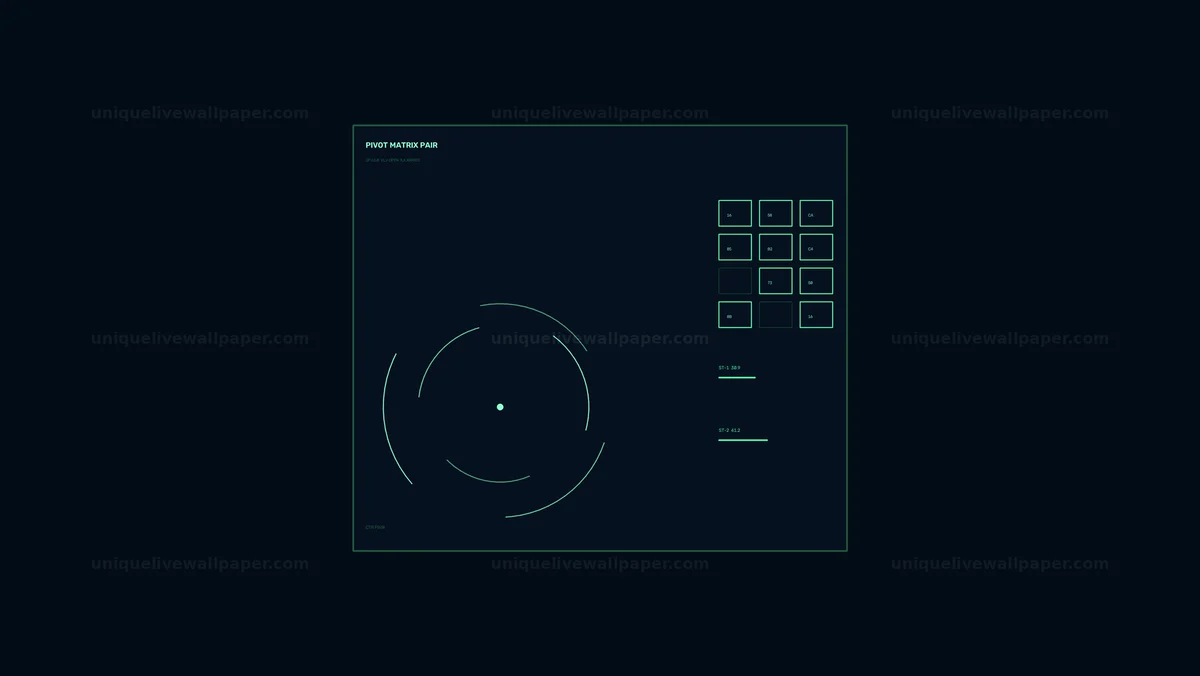 Data Matrix Dashboard HUD Seamless Loop