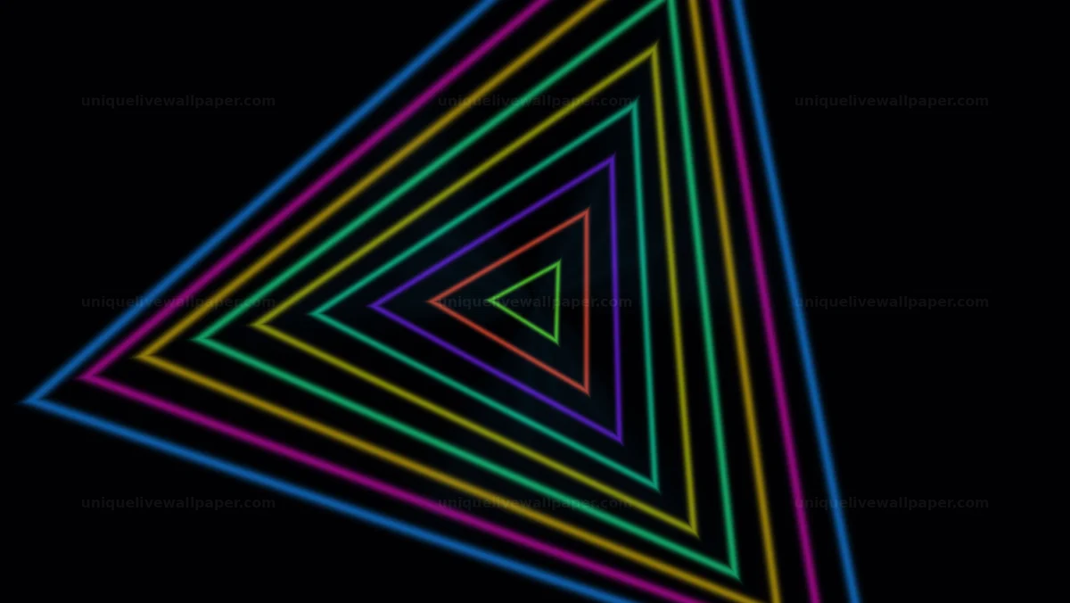 Watermarked thumbnail for Fluorescent Triangle Tunnel Seamless Loop