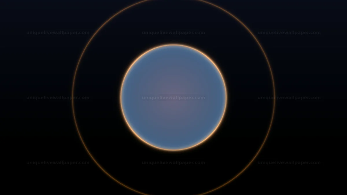 Watermarked thumbnail for Glowing Blue Circle with Orange Rim Seamless Loop